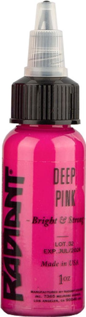 Radiant Colors - tattoo inkt - Deep Pink - 30ml [1oz]